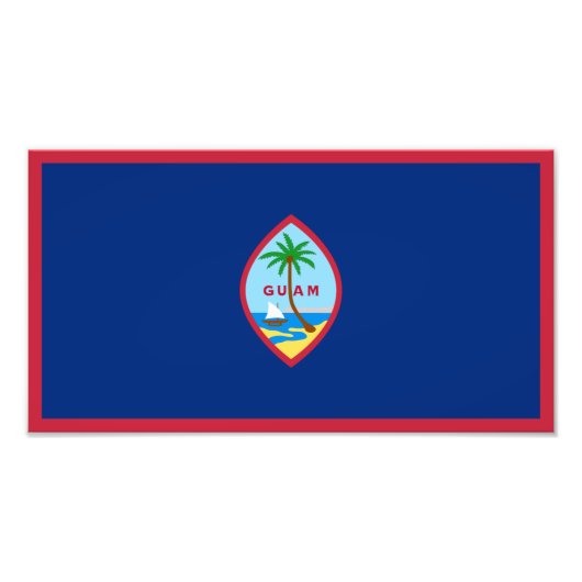 Guam Flag Fotodruck (Vorne)