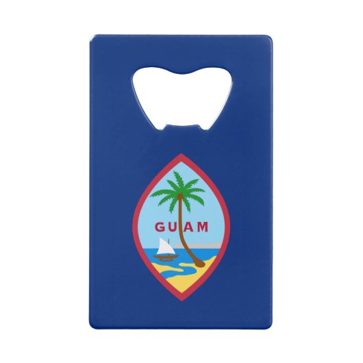 Guam Flag Geldbeutel Flaschenöffner (Vorderseite)