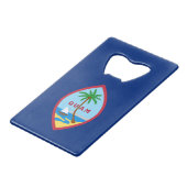 Guam Flag Geldbeutel Flaschenöffner (Vorderseite Schrägansicht)