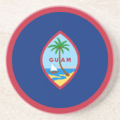 Guam Flag Getränkeuntersetzer (Vorne)