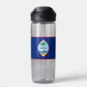 Guam Flag, Guamaian, Patriotic USA, Guam Trinkflasche (Rückseite)