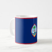 Guam Flag Kaffeetasse (Vorderseite Links)