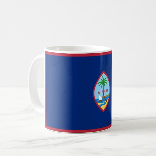 Guam Flag Kaffeetasse (Vorderseite Links)