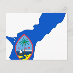 Guam Flag Karte