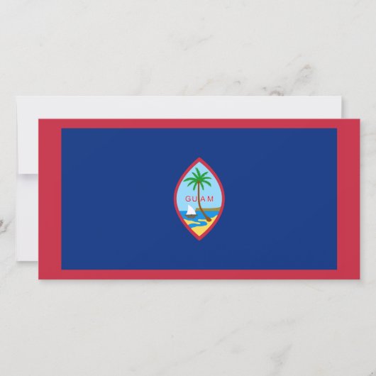 Guam Flag Karte (Vorderseite)