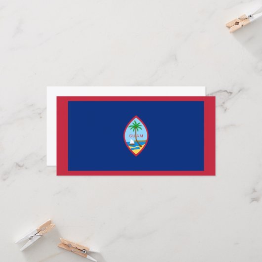 Guam Flag Karte (Vorderseite/Rückseite Beispiel)