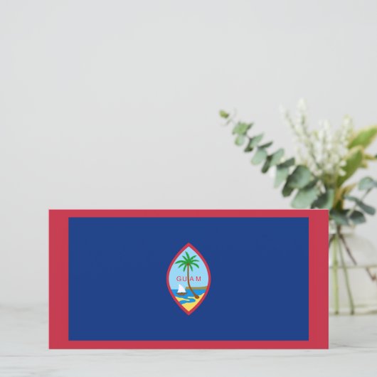 Guam Flag Karte (Stehend Vorderseite)
