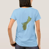 Guam Flag + Karte + Text-T - Shirt (Rückseite)