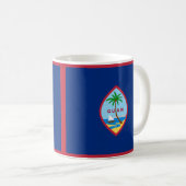 Guam Flag Keramik Tasse (VorderseiteRechts)