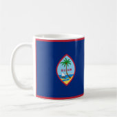 Guam Flag Keramik Tasse (Links)