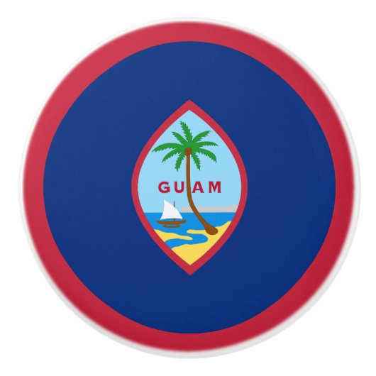 Guam Flag Keramikknauf (Vorderseite)