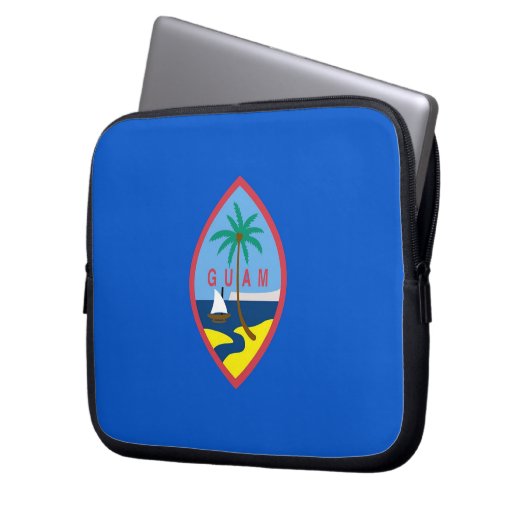 Guam Flag Laptop Sleeve (Vorderseite Links)