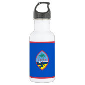 Guam Flag Liberty Flasche Edelstahlflasche (Vorderseite)
