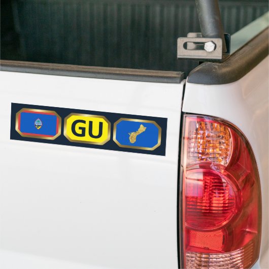 Guam Flag Map Code Autoaufkleber (Auf Lkw)