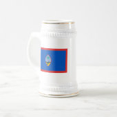 Guam Flag ~ Map-Tasse Bierglas (Vorderseite Links)