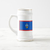Guam Flag ~ Map-Tasse Bierglas (Links)