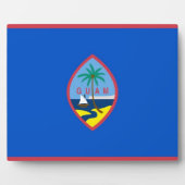 Guam Flag Plaque Fotoplatte (Vorderseite)