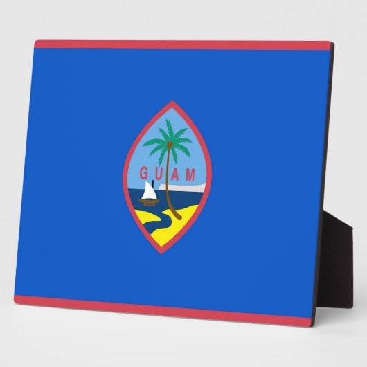 Guam Flag Plaque Fotoplatte (Seite)