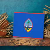 Guam Flag Plaque Fotoplatte (Seite)