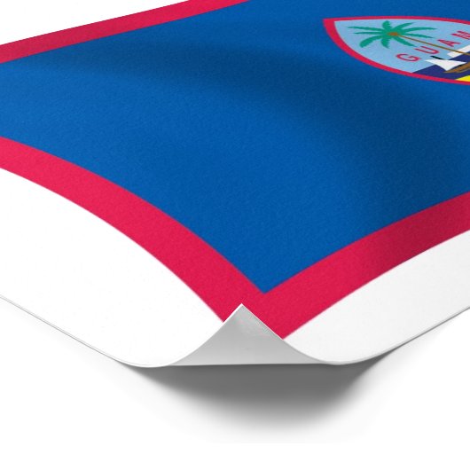 Guam Flag Poster Print (Ecke)
