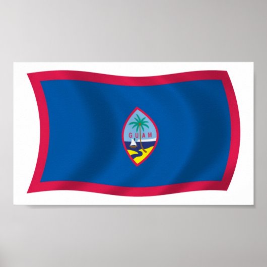 Guam Flag Poster Print (Vorne)