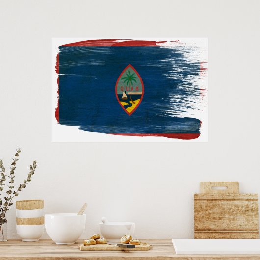 Guam Flag Posters Poster (Küche)