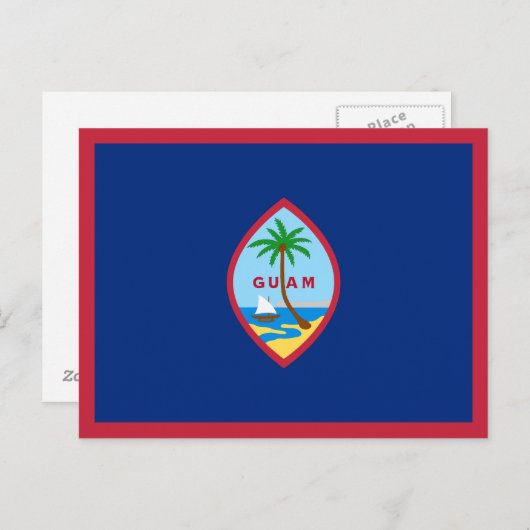 Guam Flag Postkarte (Vorne/Hinten)