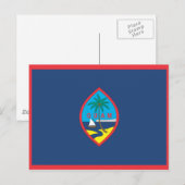 GUAM FLAG POSTKARTE (Vorne/Hinten)