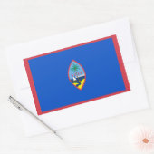 Guam Flag Rechteckiger Aufkleber (Umschlag)