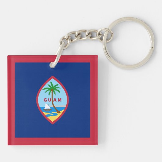 Guam Flag Schlüsselanhänger (Rückseite)