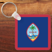 Guam Flag Schlüsselanhänger (Vorderseite)