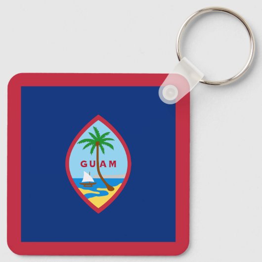 Guam Flag Schlüsselanhänger (Rückseite)