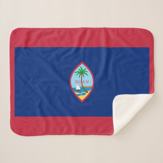 Guam Flag Sherpadecke (Vorderseite (Horizontal))