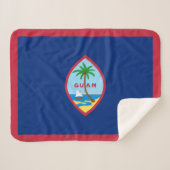 Guam Flag Sherpadecke (Vorderseite (Horizontal))