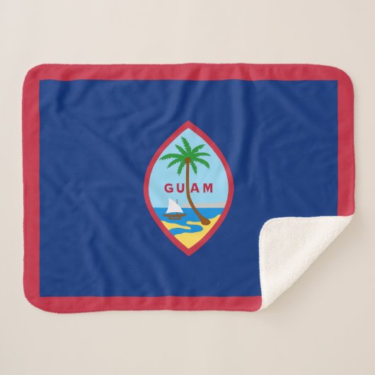 Guam Flag Sherpadecke (Vorderseite (Horizontal))