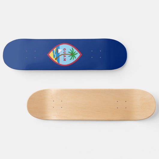 Guam Flag Skateboard (Horizontal)