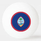 Guam Flag Tischtennisball (Vorderseite)