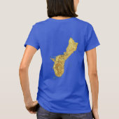 Guam Flag und Map dk T - Shirt (Rückseite)