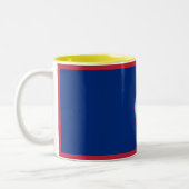 Guam Flag Zweifarbige Tasse (Links)
