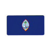 Guam-Flagge Adressaufkleber (Vorne)