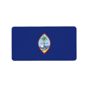 Guam-Flagge Adressaufkleber