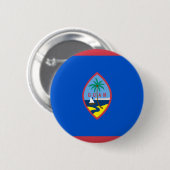 Guam-Flagge Button (Vorne & Hinten)