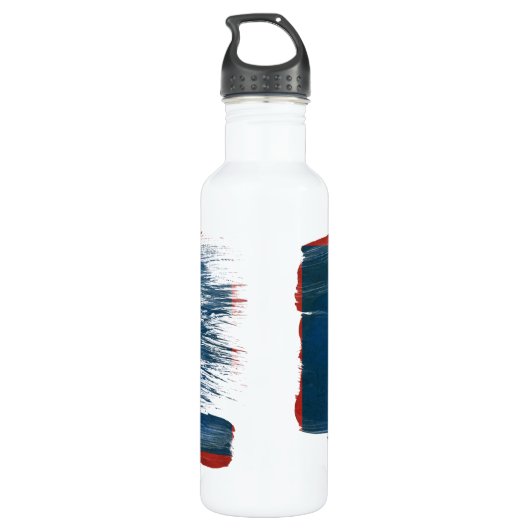 Guam-Flagge Edelstahlflasche (Rückseite)