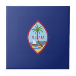 Guam-Flagge Fliese