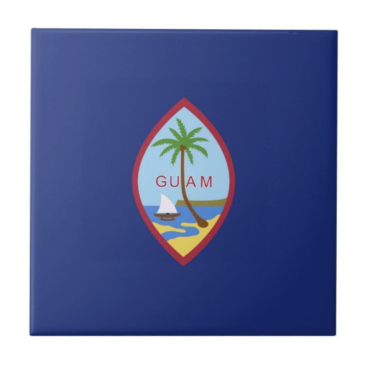 Guam-Flagge Fliese (Vorderseite)