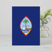 Guam-Flagge Folieneinladung (Stehend vorne)