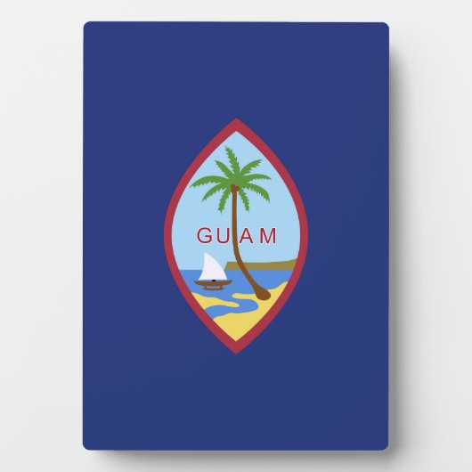 Guam-Flagge Fotoplatte (Vorderseite)