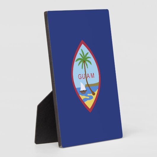Guam-Flagge Fotoplatte (Seite)