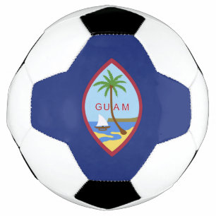 Guam-Flagge Fußball