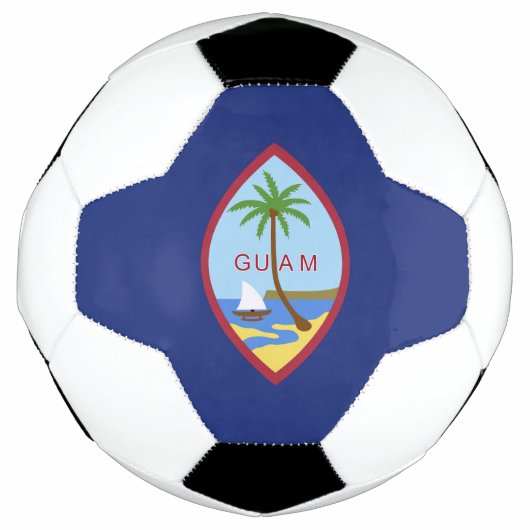 Guam-Flagge Fußball (Vorderseite)
